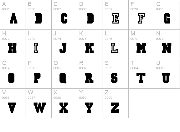 CSD-JERSEY-Norm uppercase A-Z preview