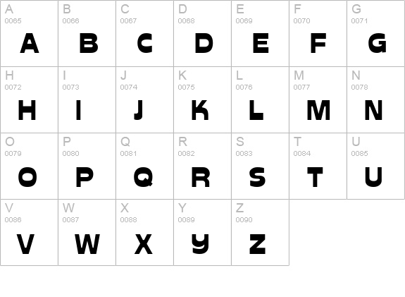 Cuckoo Regular uppercase A-Z preview