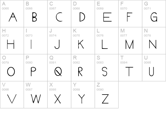 Cueue Cheesy uppercase A-Z preview