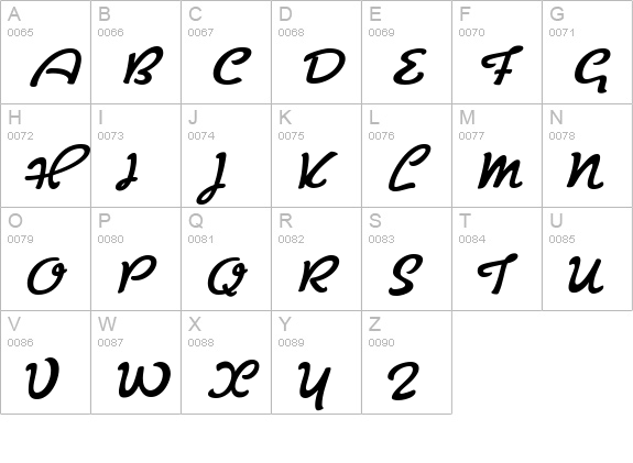 Cuisine uppercase A-Z preview