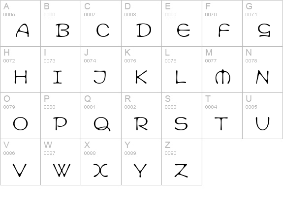 Cult Plain uppercase A-Z preview