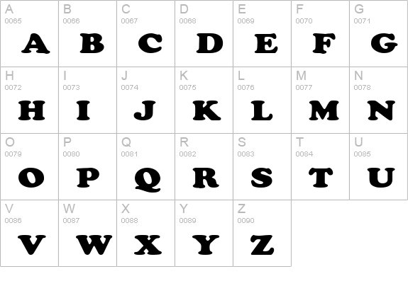 Cupid-Extended Normal uppercase A-Z preview