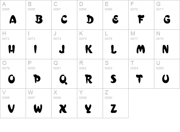 Curacao-Regular uppercase A-Z preview