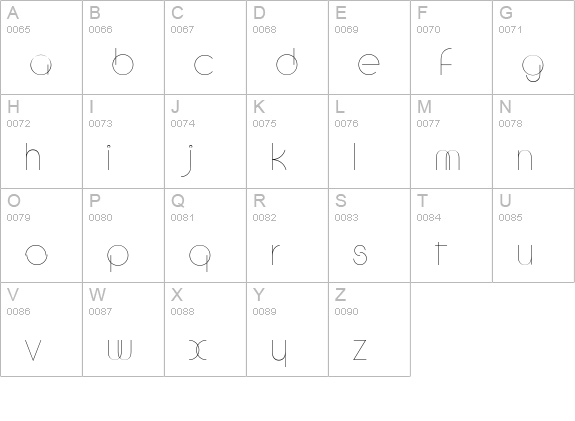 Cycle-Regular uppercase A-Z preview