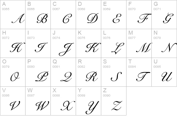 CygnetRound uppercase A-Z preview