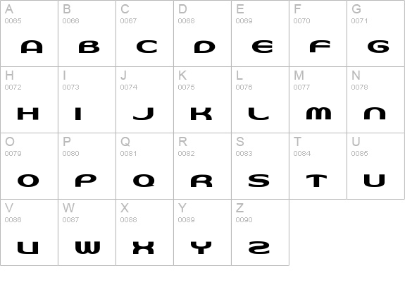 D3 Archism uppercase A-Z preview