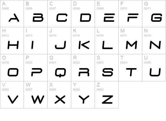 D3 Euronism Bold italic uppercase A-Z preview