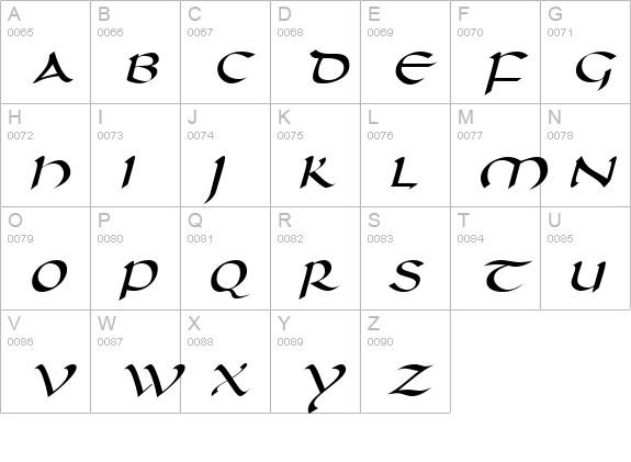 D790-Script-Regular uppercase A-Z preview