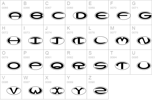 Dactylo-SemiBold uppercase A-Z preview