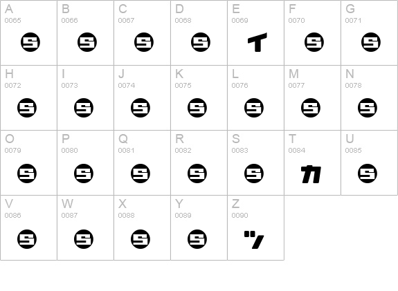 Daidoh Remix RoundJka uppercase A-Z preview