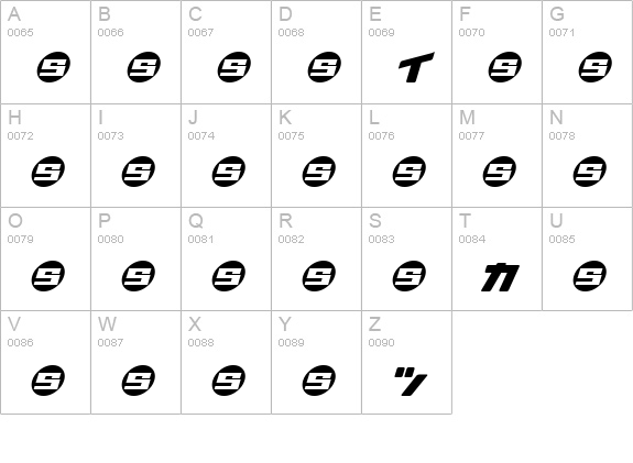 Daidoh Remix RoundJkaSha uppercase A-Z preview