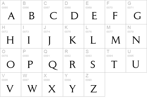 Daily News Regular uppercase A-Z preview