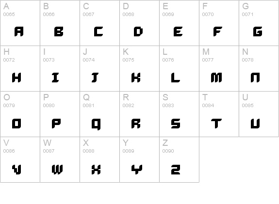 Dalila Bold uppercase A-Z preview