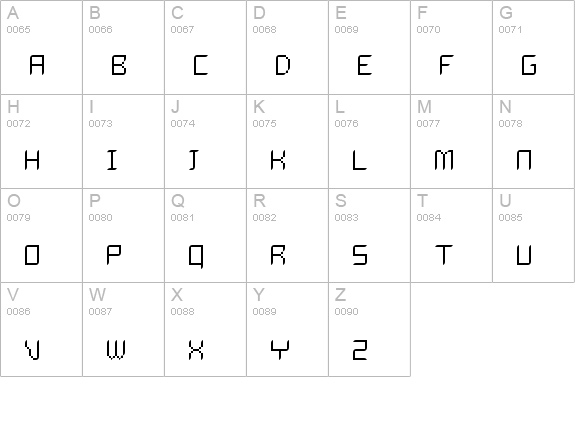 Dalila Light uppercase A-Z preview