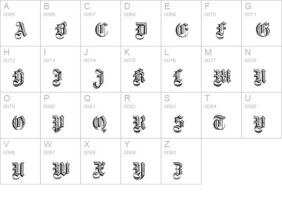 Dampfplatz DemiBold uppercase A-Z preview