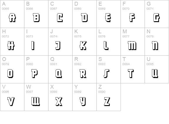 DancingDonuts uppercase A-Z preview