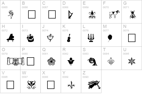 DaOth Regular uppercase A-Z preview