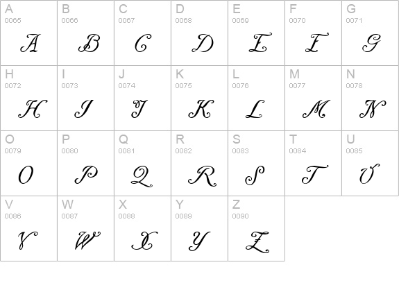 Daresiel Demo uppercase A-Z preview