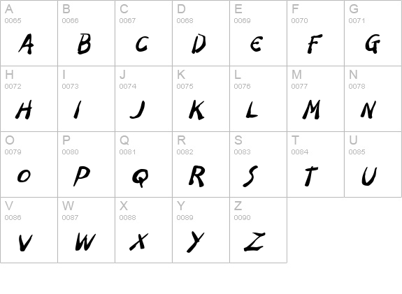 Dark Half BTN Oblique uppercase A-Z preview
