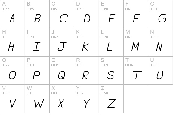 Darlin' Pop uppercase A-Z preview