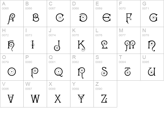 Darling uppercase A-Z preview