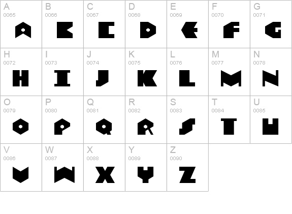 Data Transfer uppercase A-Z preview