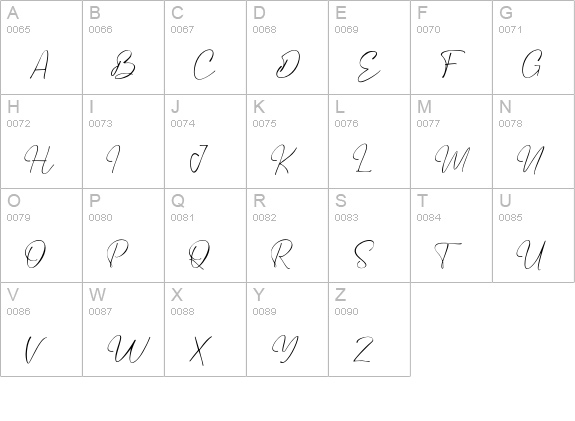 Daventer uppercase A-Z preview