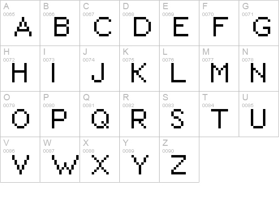 David Sans uppercase A-Z preview