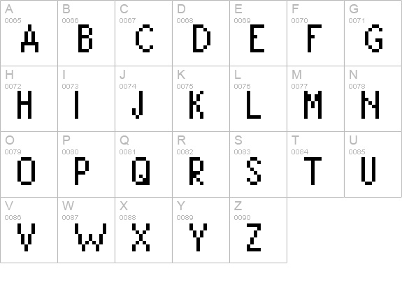 David Sans Condensed uppercase A-Z preview