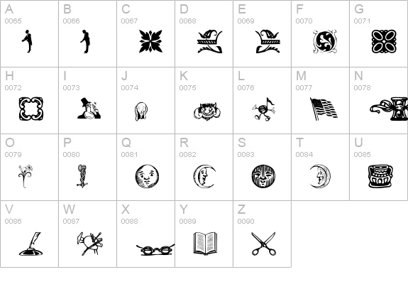 Davys Regular uppercase A-Z preview
