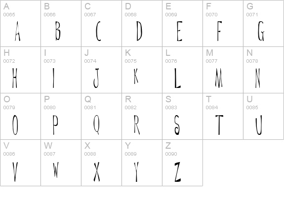 Daytripper Plain uppercase A-Z preview