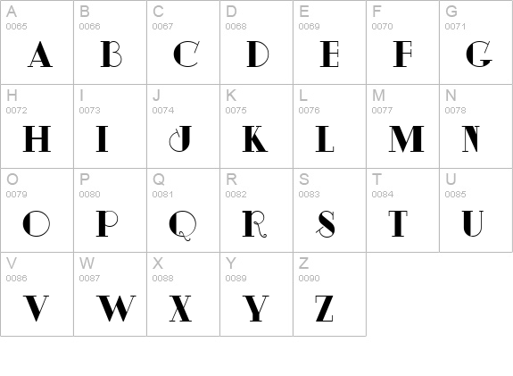 DayTripperNF uppercase A-Z preview
