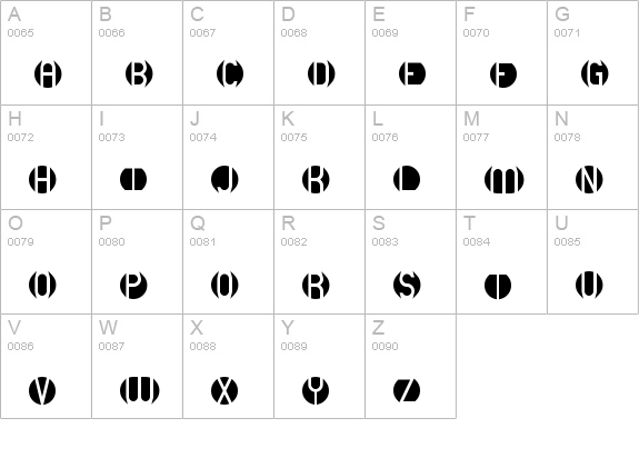 DB Layer 2 BRK uppercase A-Z preview