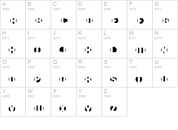 DB Layer 4 BRK uppercase A-Z preview