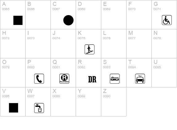 DBSystem-PictNeu uppercase A-Z preview