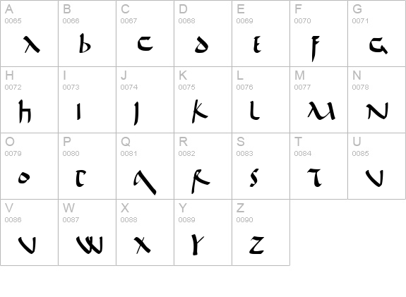 De Bellis uppercase A-Z preview