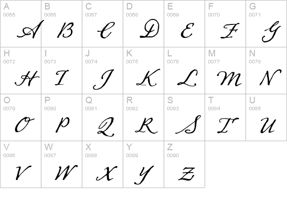Dear Sarah Alt One uppercase A-Z preview