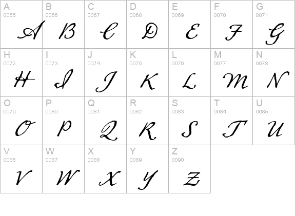 Dear Sarah Alt Two uppercase A-Z preview