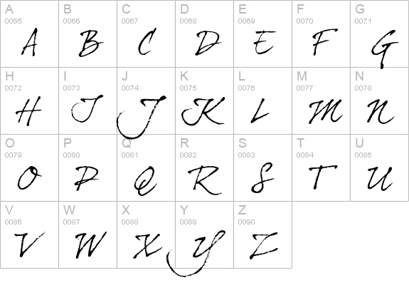dearJoe four uppercase A-Z preview