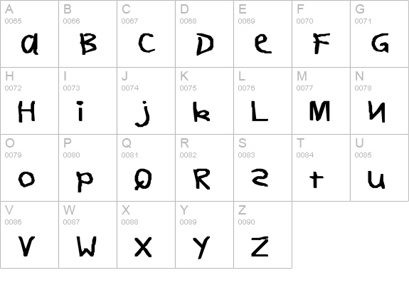 DearTeacher-Normal Bold uppercase A-Z preview