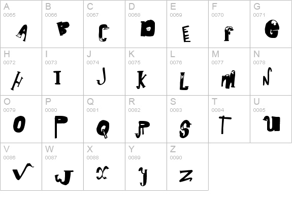 death friends �* uppercase A-Z preview
