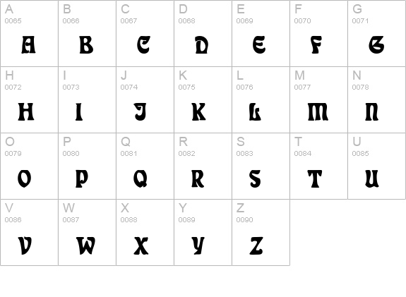 DeauvilleSSK Bold uppercase A-Z preview