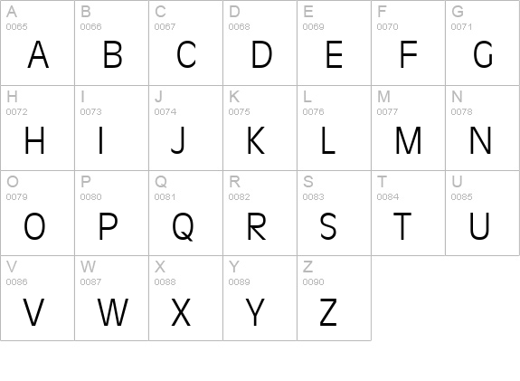 Decade Light SSi Light uppercase A-Z preview