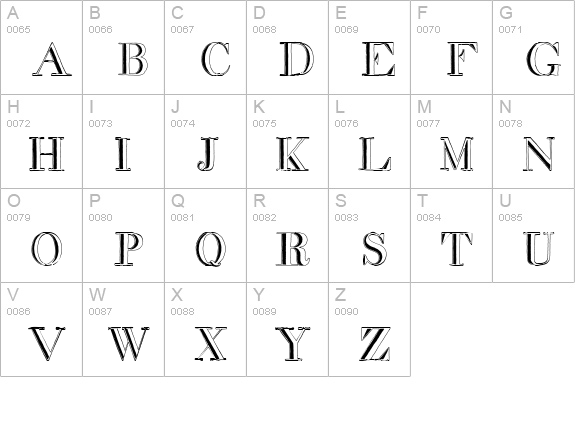 decadence in a different light uppercase A-Z preview