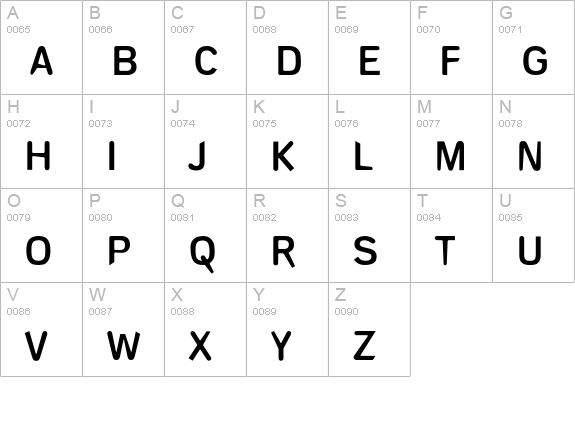 DeconStruct-Bold uppercase A-Z preview