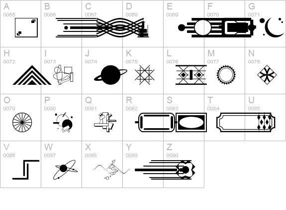 Decorative Elements JL uppercase A-Z preview