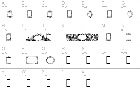 Decorative Ornamental uppercase A-Z preview