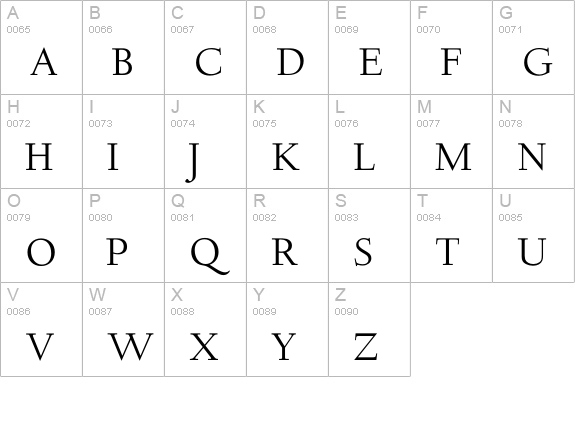 DeepdeneH uppercase A-Z preview