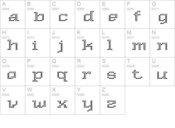 Deko uppercase A-Z preview