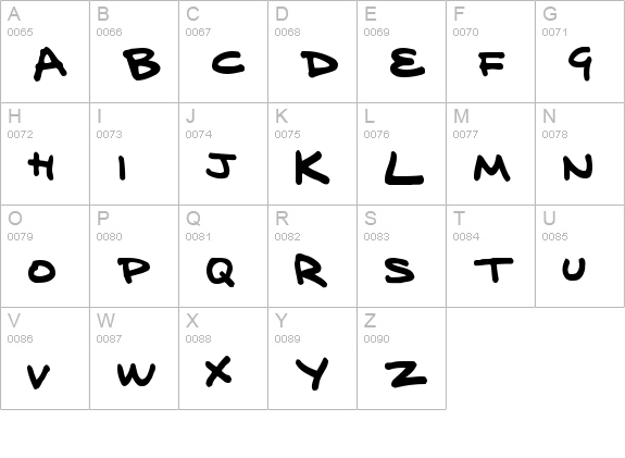 delarge marker pen uppercase A-Z preview